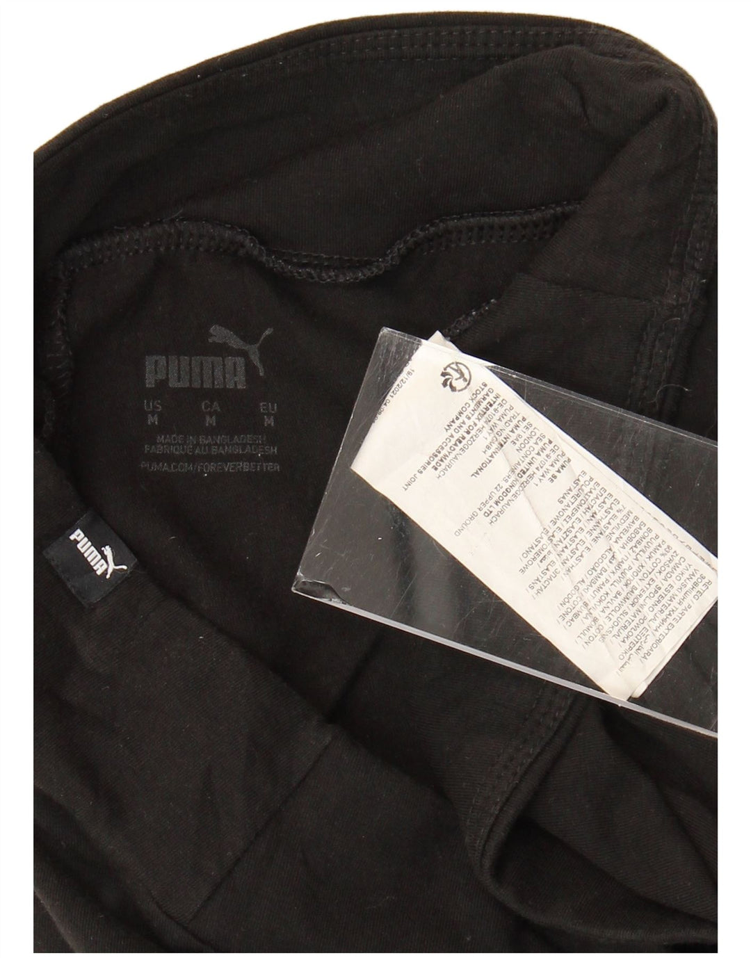Puma Leggings gráficos para mujer UK 44 Mediano Algodón negro