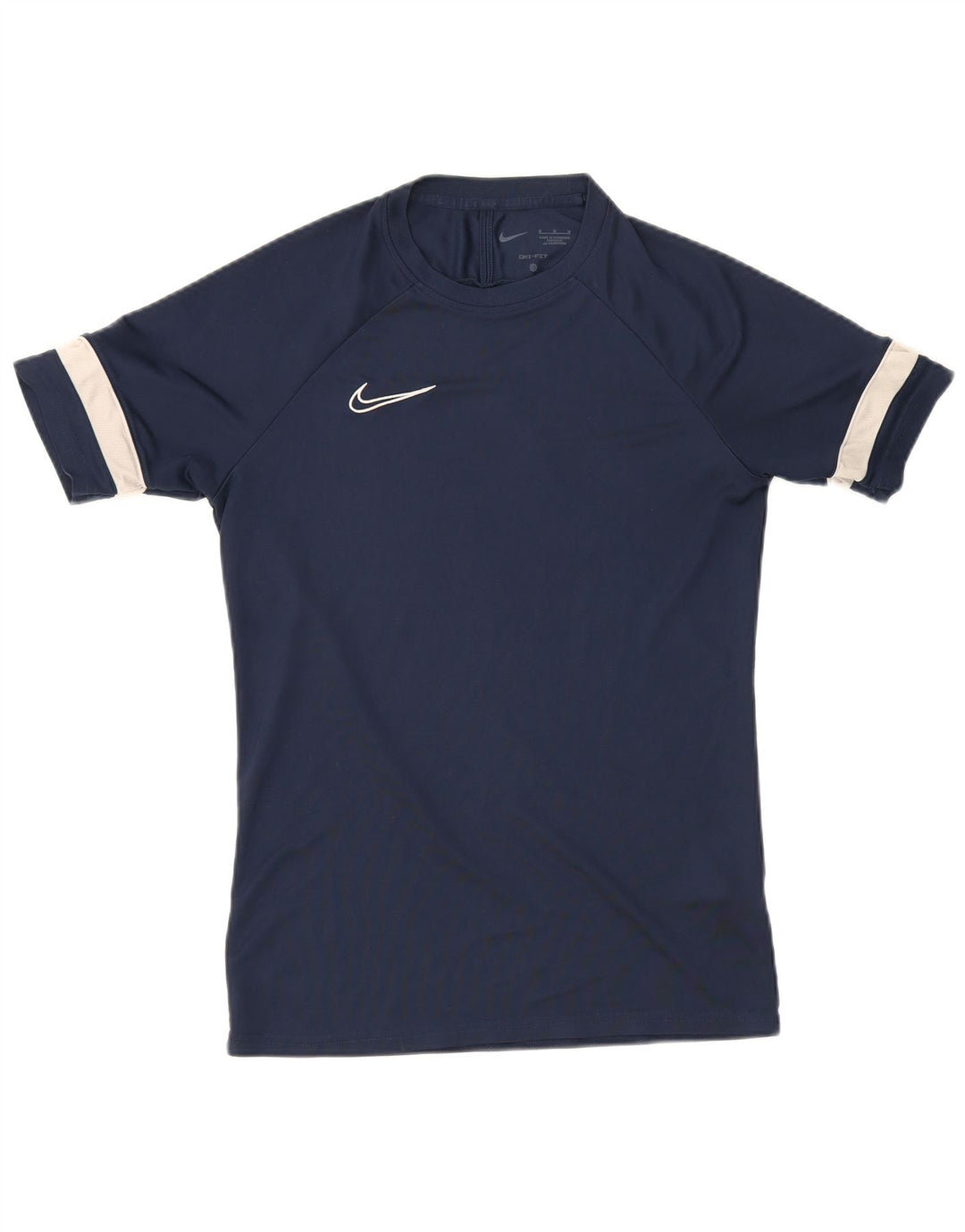 Camiseta Nike Dri Fit para hombre Top medio azul marino color block Poliéster