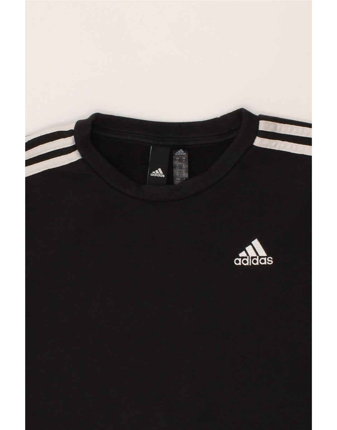 ADIDAS Mens Sweatshirt Jumper XS Black Cotton Vintage Adidas and Second-Hand Adidas from Messina Hembry 