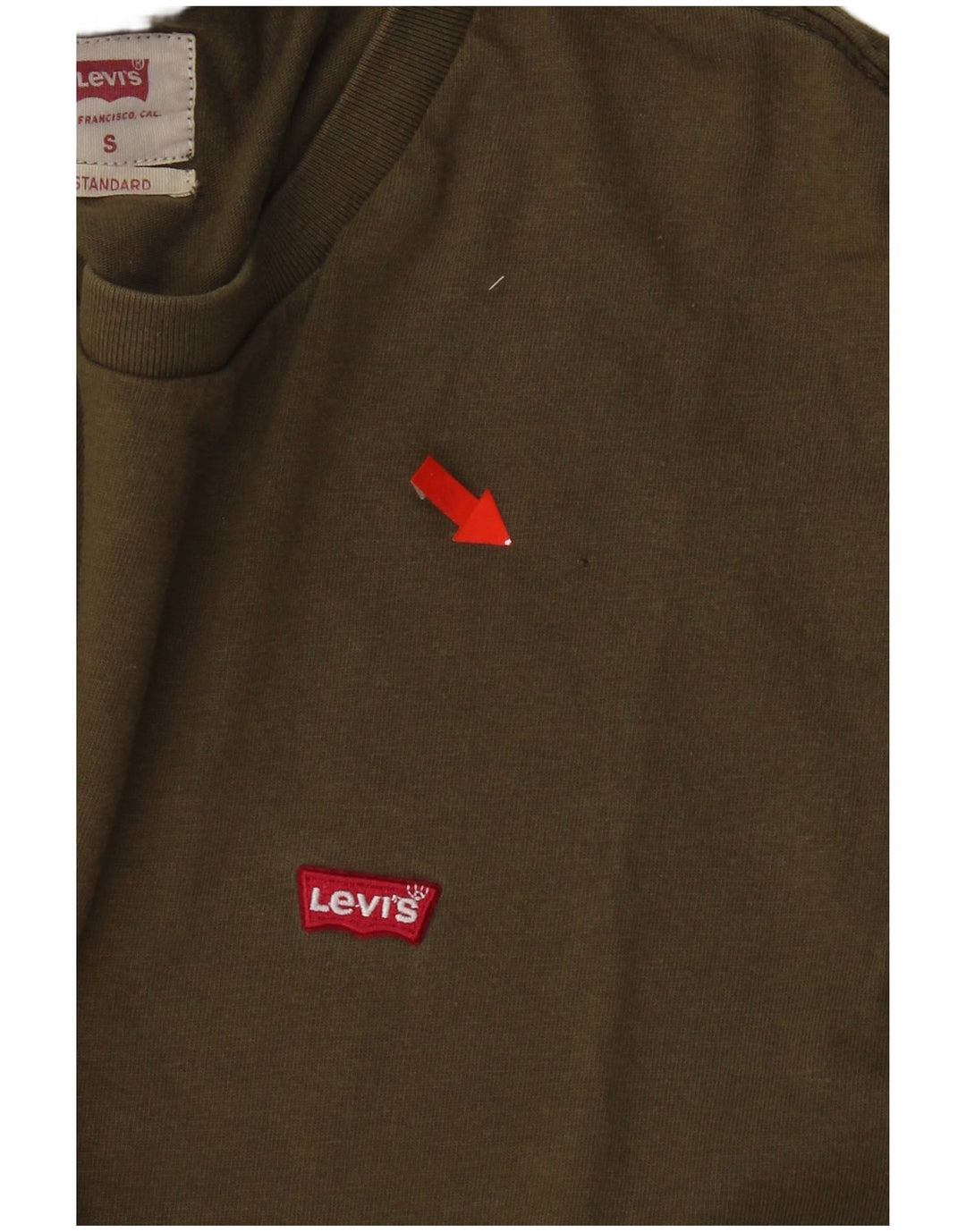 Camiseta Levi's para hombre Top Small Khaki