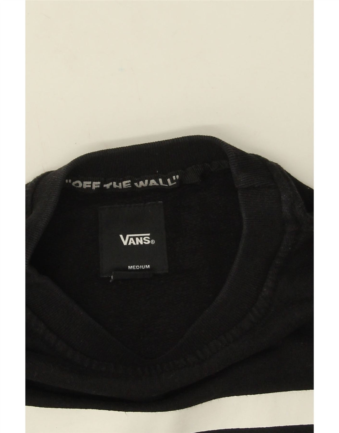 Vans Hombre Sudadera Gráfica Jumper Medium Negro Algodón