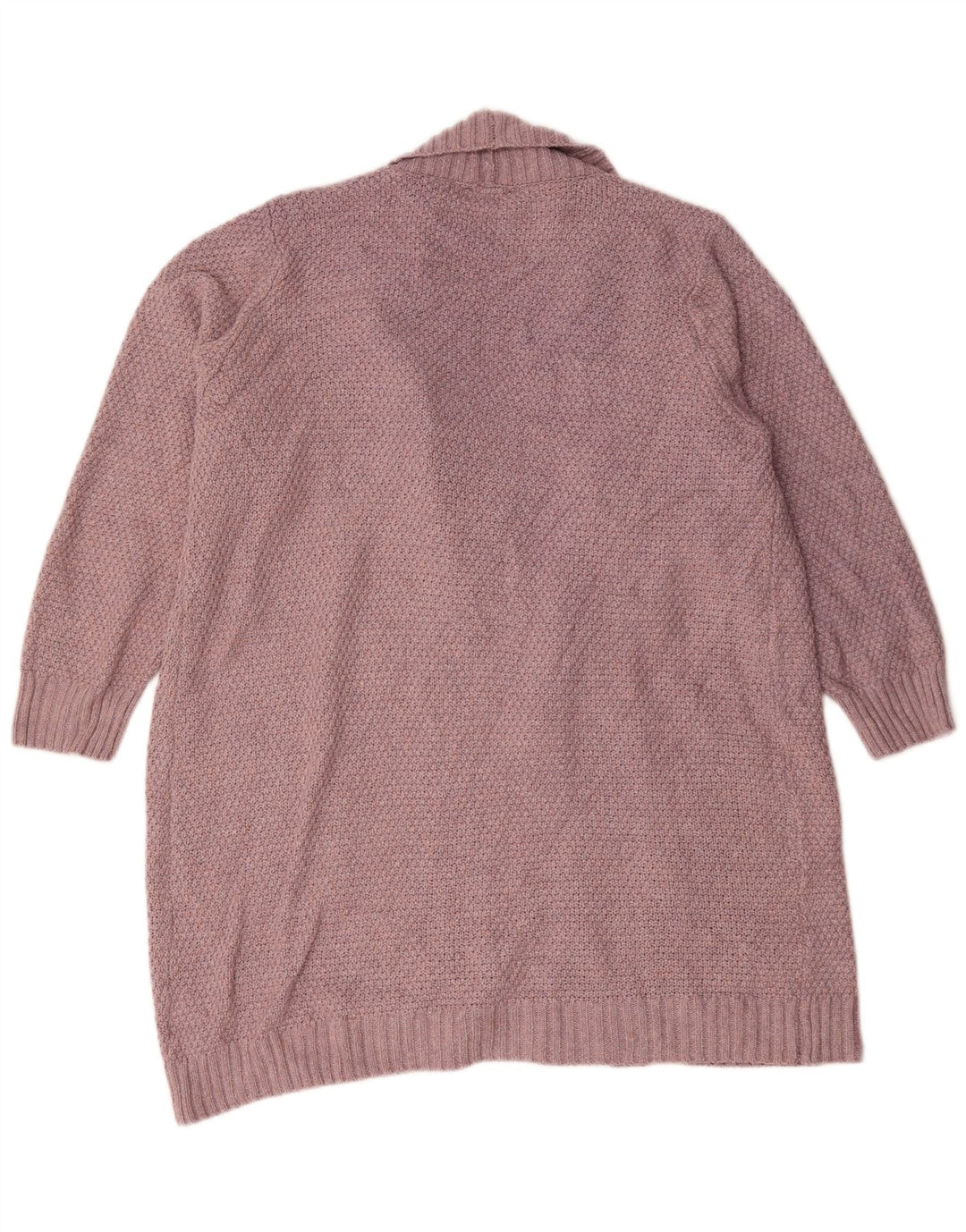 Autograph Suéter tipo cárdigan abierto para mujer UK 40 XL Poliéster rosa