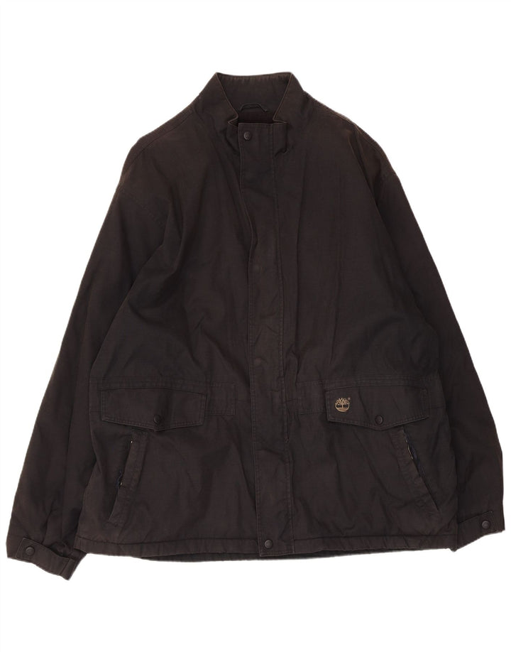 Timberland Chaqueta cortavientos para hombre UK 42 XL Nylon negro