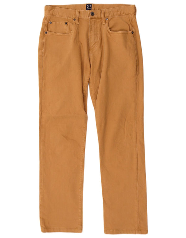 Pantalones casuales rectos para hombre Gap W28 L29 Algodón beige