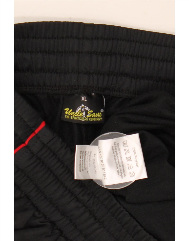 Tío Sam Pantalones de chándal capri gráficos para hombre XL Poliéster negro