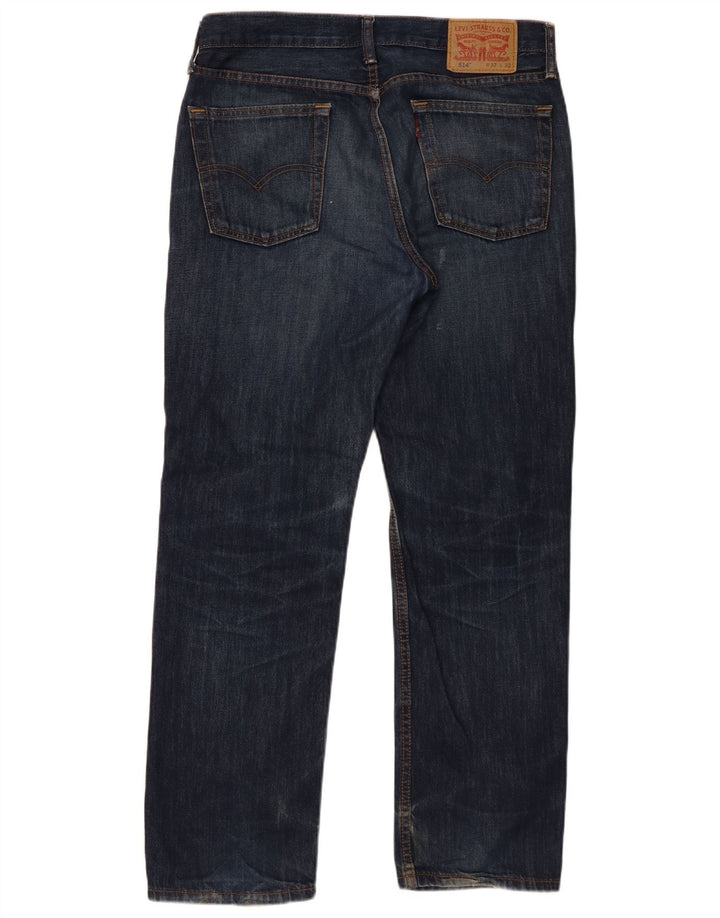 Levi's Hombre 514 Vaqueros Rectos W32 L30 Algodón Azul Marino