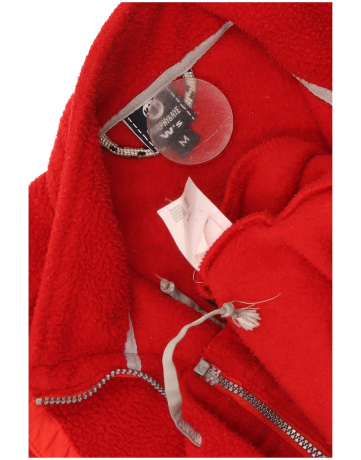 Murphy & Nye Chaleco polar para mujer UK 44 Poliéster rojo mediano