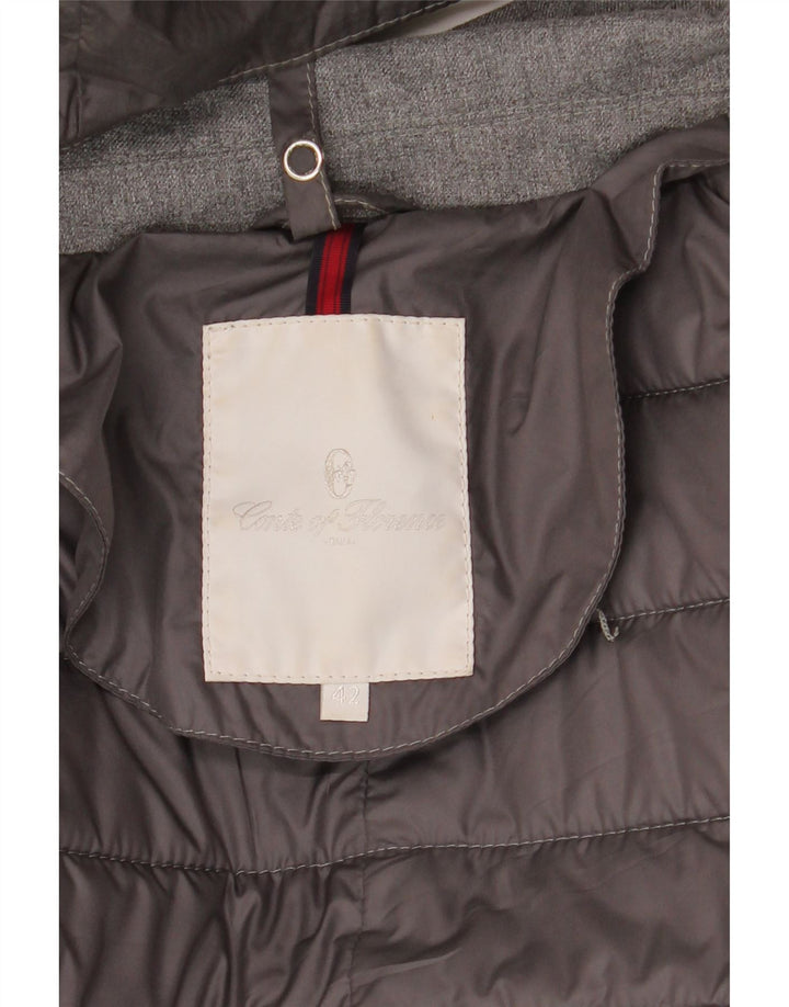 Conte of Florence Chaqueta acolchada con capucha para mujer IT 42 Gris medio