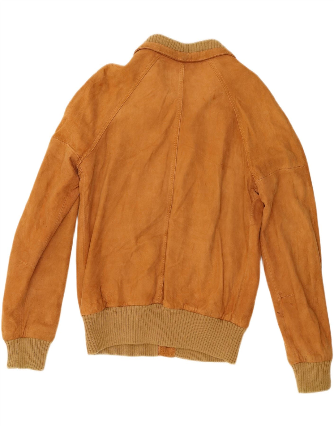 Vintage hombres ante bomber chaqueta IT 54 2XL cuero marrón