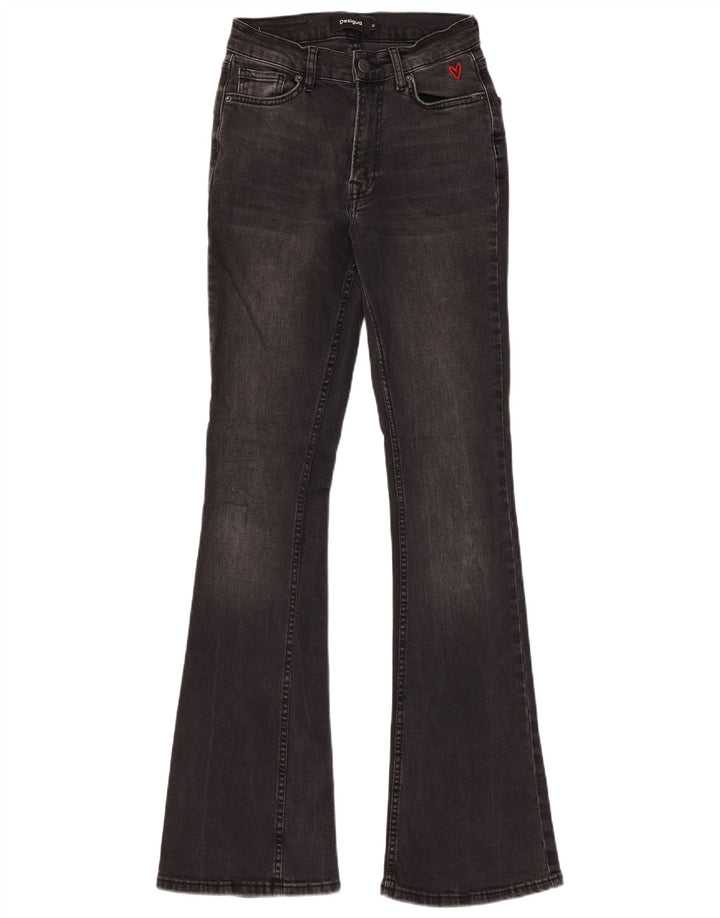 Desigual Jeans acampanados ajustados para mujer EU 36 Small W26 L33 Algodón negro