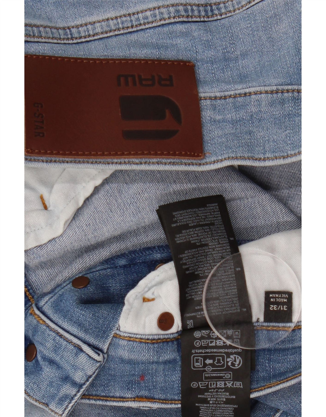 G-STAR Vaqueros Slim 3301 para Hombre W31 L32 Algodón Azul