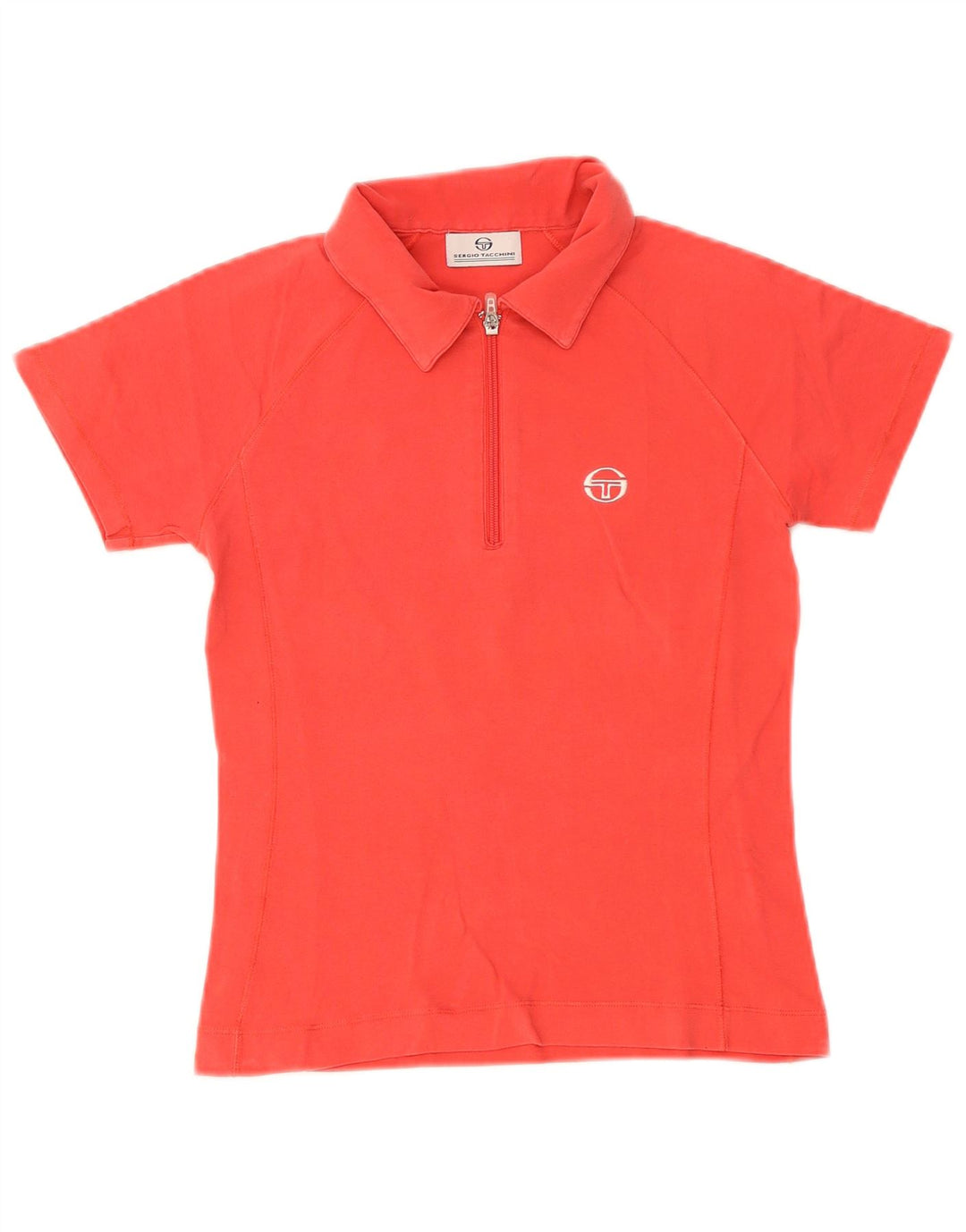 Sergio Tacchini Polo para mujer UK 12 Mediano Rojo Algodón