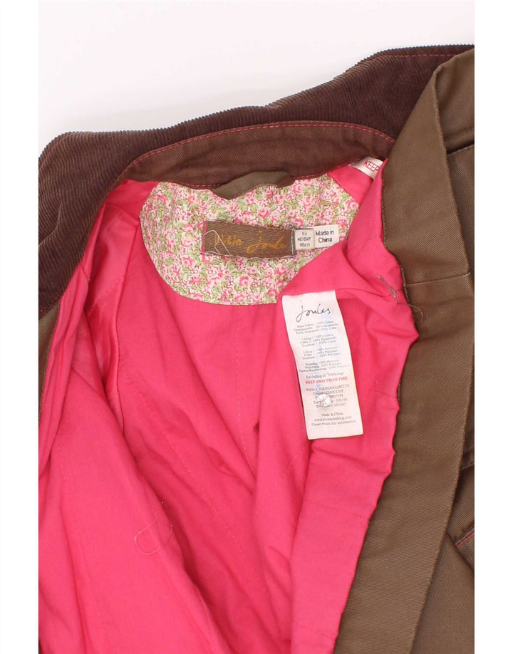 Joules Chaqueta Niña Algodón Encerado 4-5 Años Marrón