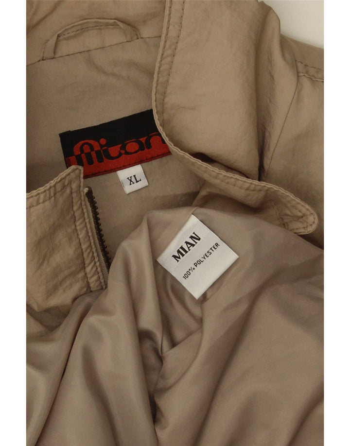 Chaqueta bomber vintage para hombre Reino Unido 42 XL Poliéster beige