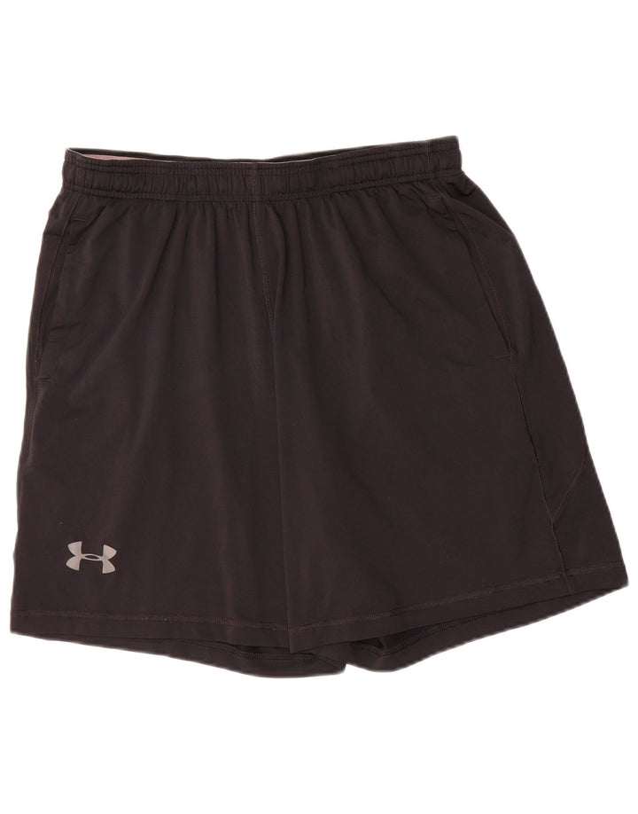 Under Armour Pantalones cortos deportivos para hombre poliéster negro grande