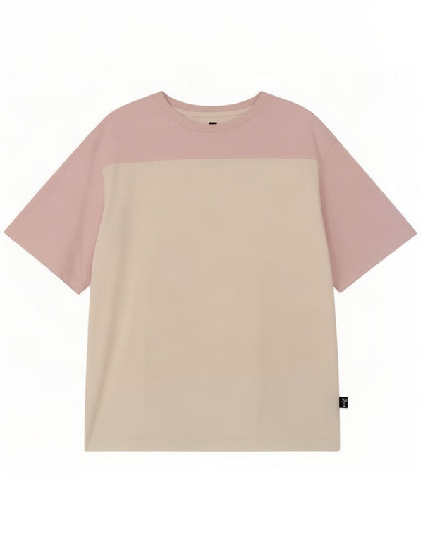 Puma Womens T-Shirt Top UK 10 Small Off White Colourblock Cotton