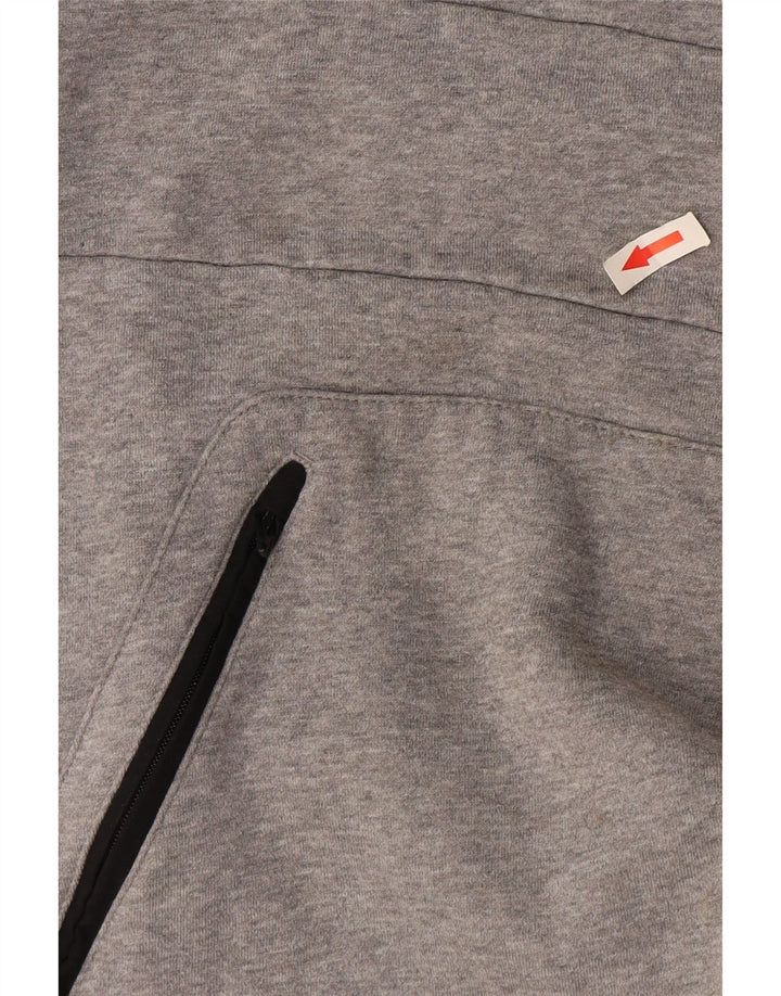 Adidas Hombre Sudadera Jumper Grande Gris Moteado Algodón