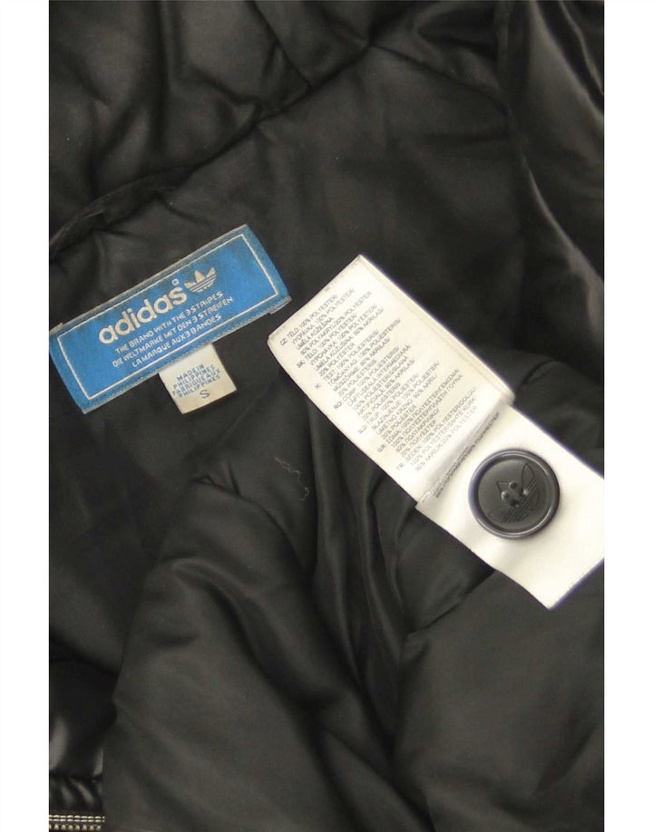Adidas Chaqueta acolchada con capucha para hombre UK 36 Small Poliéster negro
