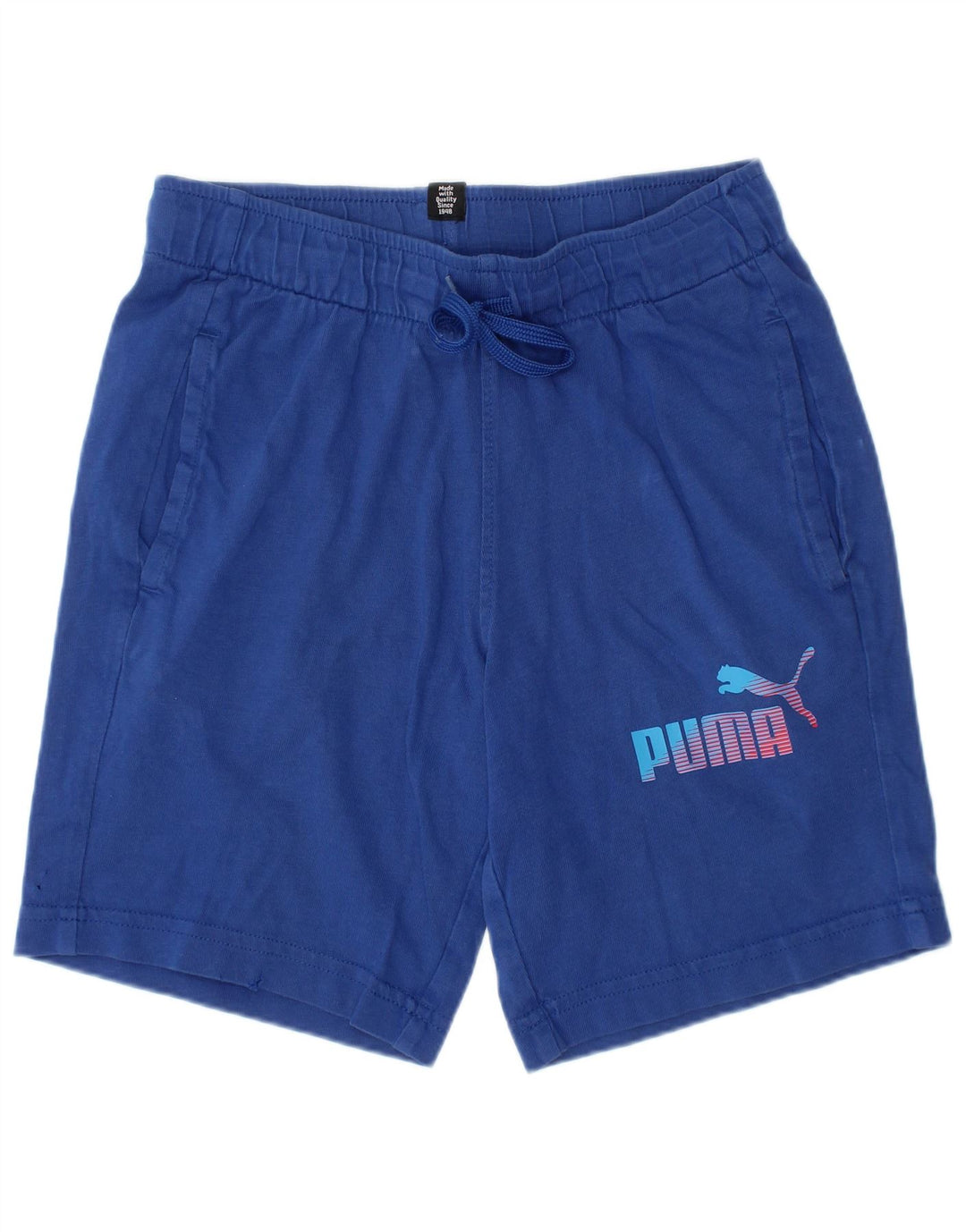 PUMA Pantalones cortos deportivos para niño 7-8 años Azul
