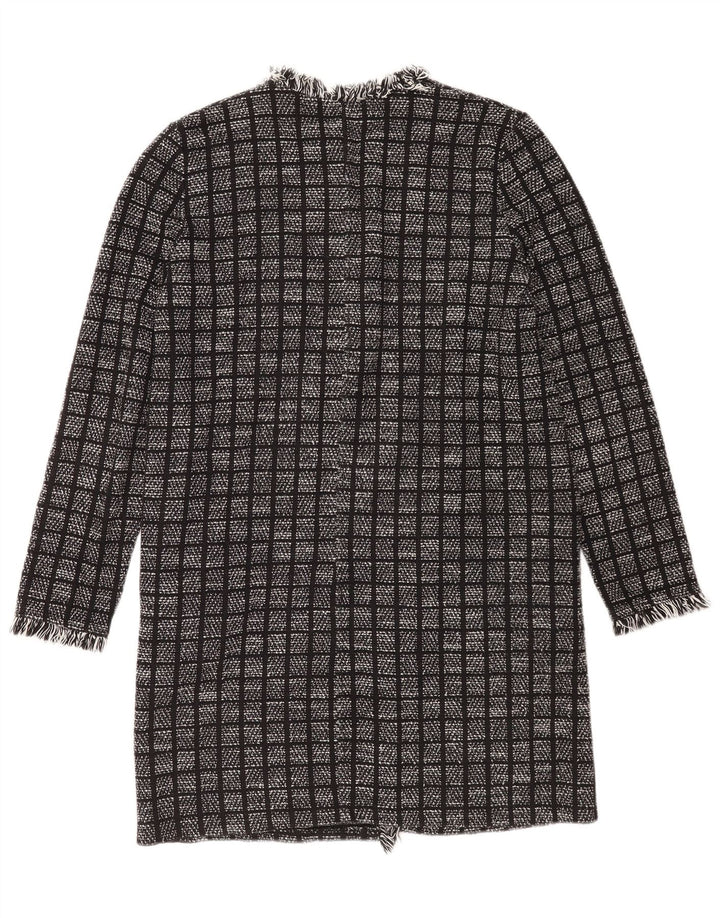 Zara Mujer Abrigo Extragrande UK 10 Small Grey Check