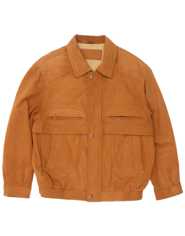 WESTBURY Chaqueta bomber de ante para hombre IT 54 2XL Cuero beige