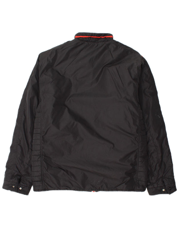 PUMA Chaqueta acolchada para hombre UK 38 Medium Black Colourblock