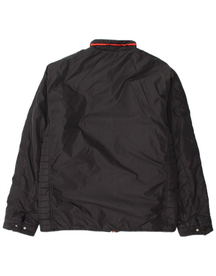 PUMA Chaqueta acolchada para hombre UK 38 Medium Black Colourblock