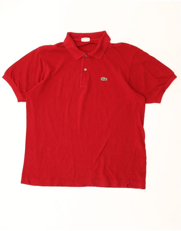 Polo Lacoste Hombre Talla 6 XL Algodón Rojo