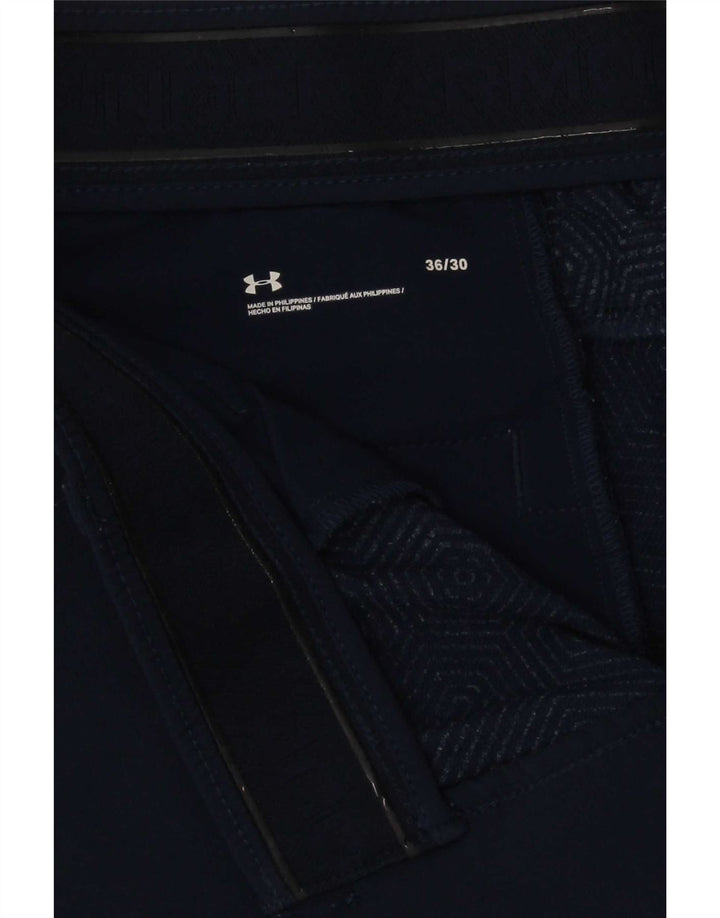 Under Armour Pantalón chino ajustado para hombre W36 L30 Azul marino