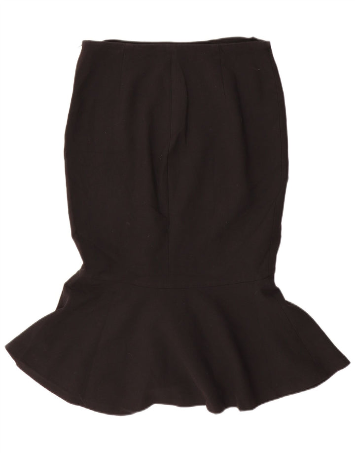 Zara Mujer Falda Trompeta Mediana W30 Negro