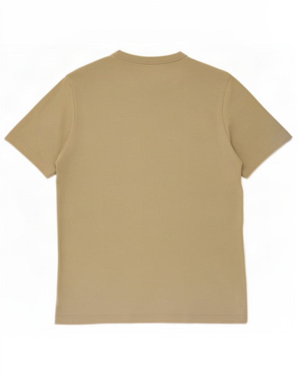 Zara Hombre Camiseta Top Algodón Beige Medio