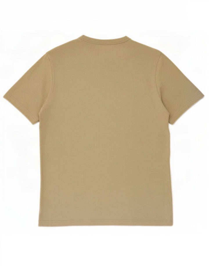 Zara Hombre Camiseta Top Algodón Beige Medio