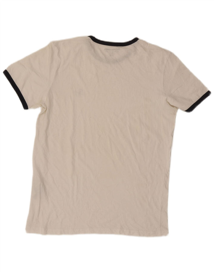 Jack & Jones Hombre Camiseta Top Medium Blanco Rayas Algodón