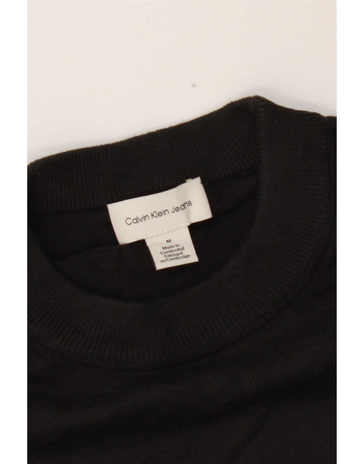 Calvin Klein Jeans - Jersey de cuello redondo para hombre, color negro mediano