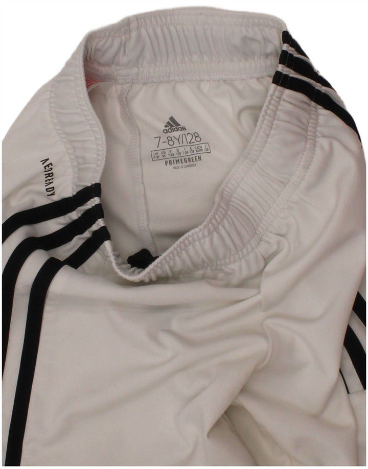 Adidas Pantalones cortos deportivos Aeroready para niños 7-8 años Blanco Poliéster