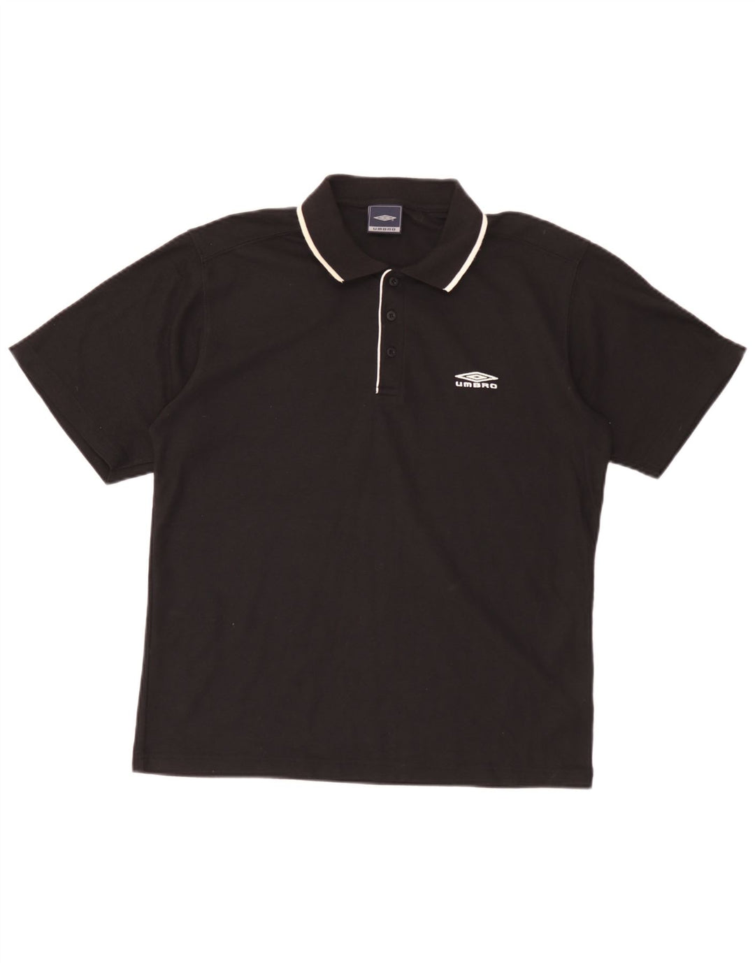 Polo Umbro Hombre Medium Negro Poliéster
