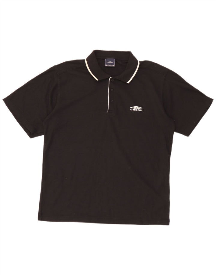 Polo Umbro Hombre Medium Negro Poliéster