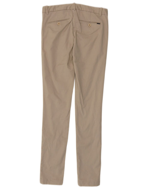 Polo Ralph Lauren Womens Skinny Chino Trousers US 2 XS W28 L30 Beige Cotton