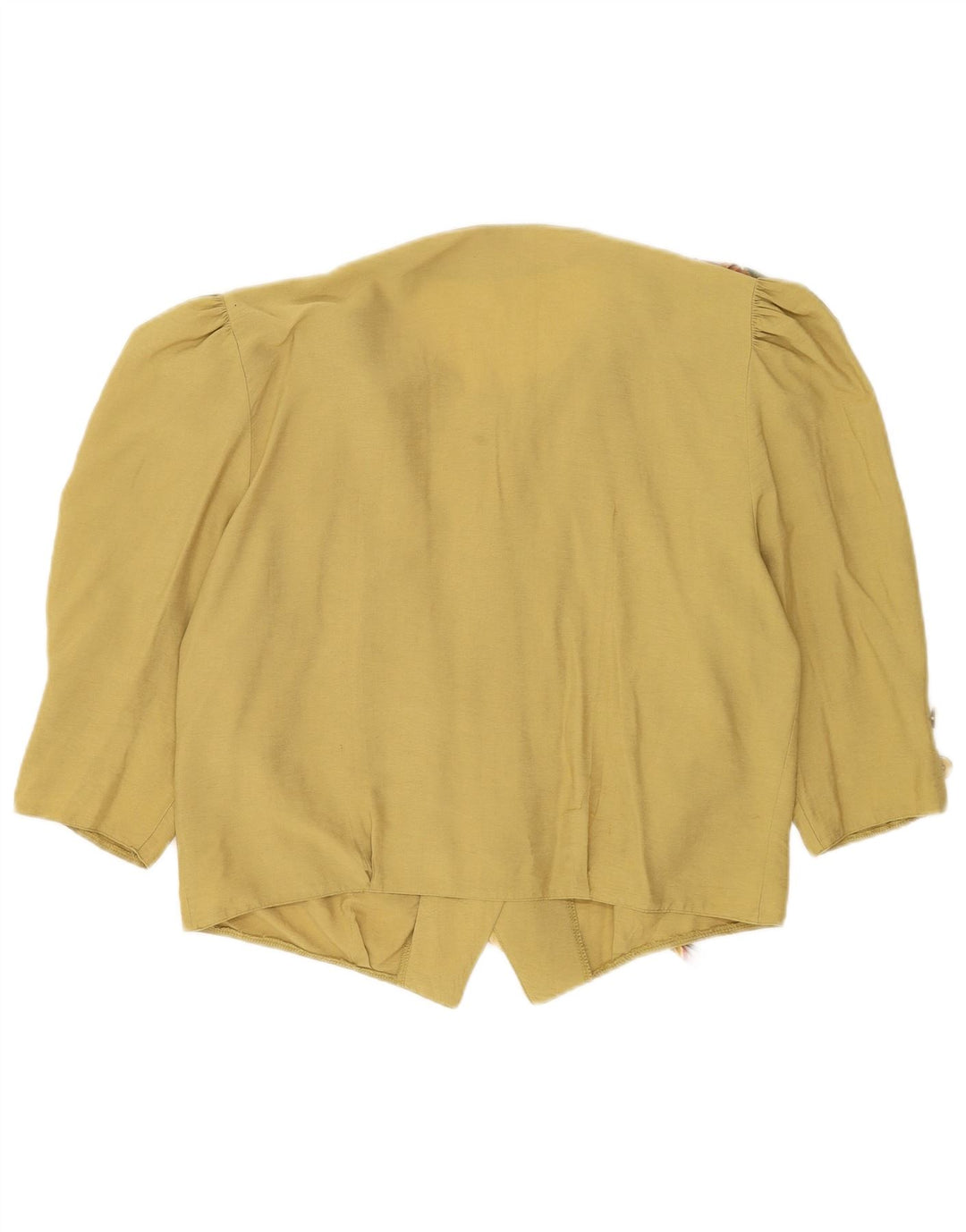 Vintage mujer 3/4 manga 5 botón Blazer chaqueta Reino Unido 16 verde grande
