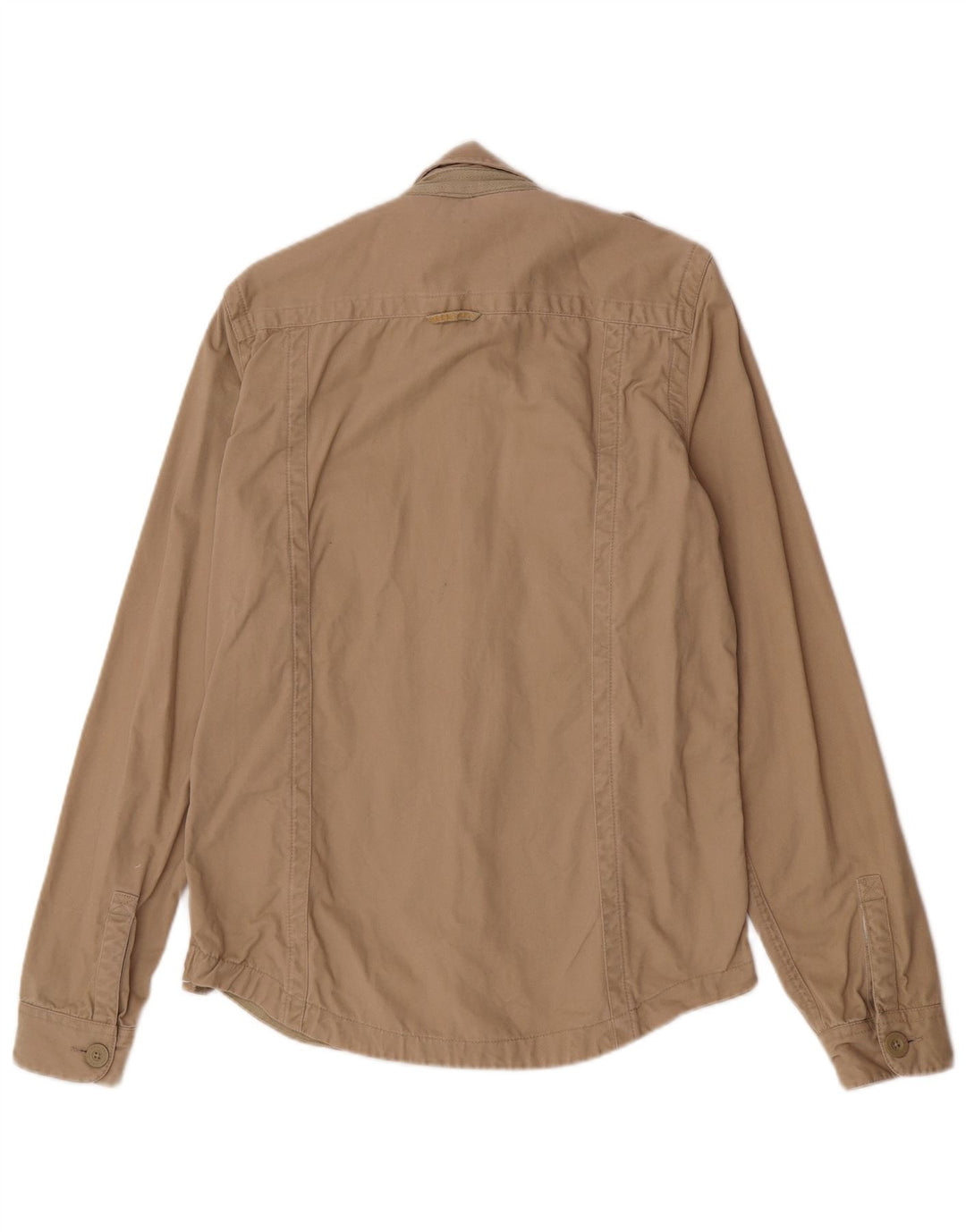 Camisa militar Superdry para hombre de algodón beige grande