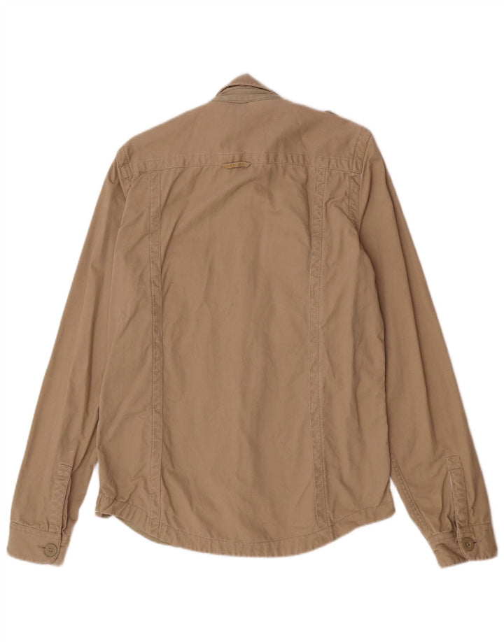 Camisa militar Superdry para hombre de algodón beige grande