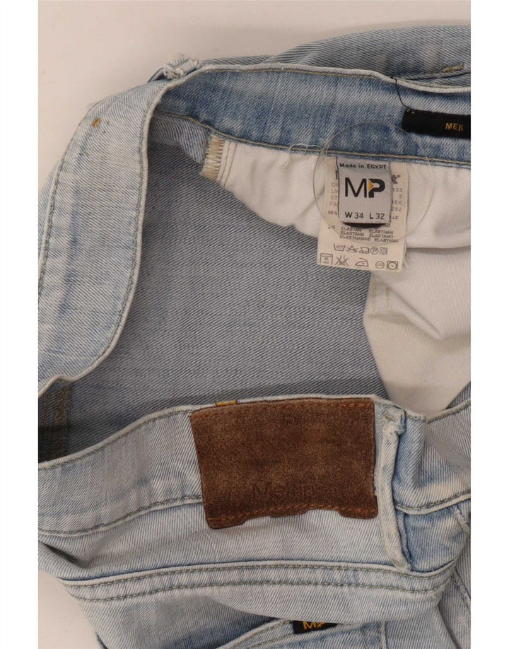 Meltin' Pot Vaqueros rectos para hombre W34 L32 Algodón azul