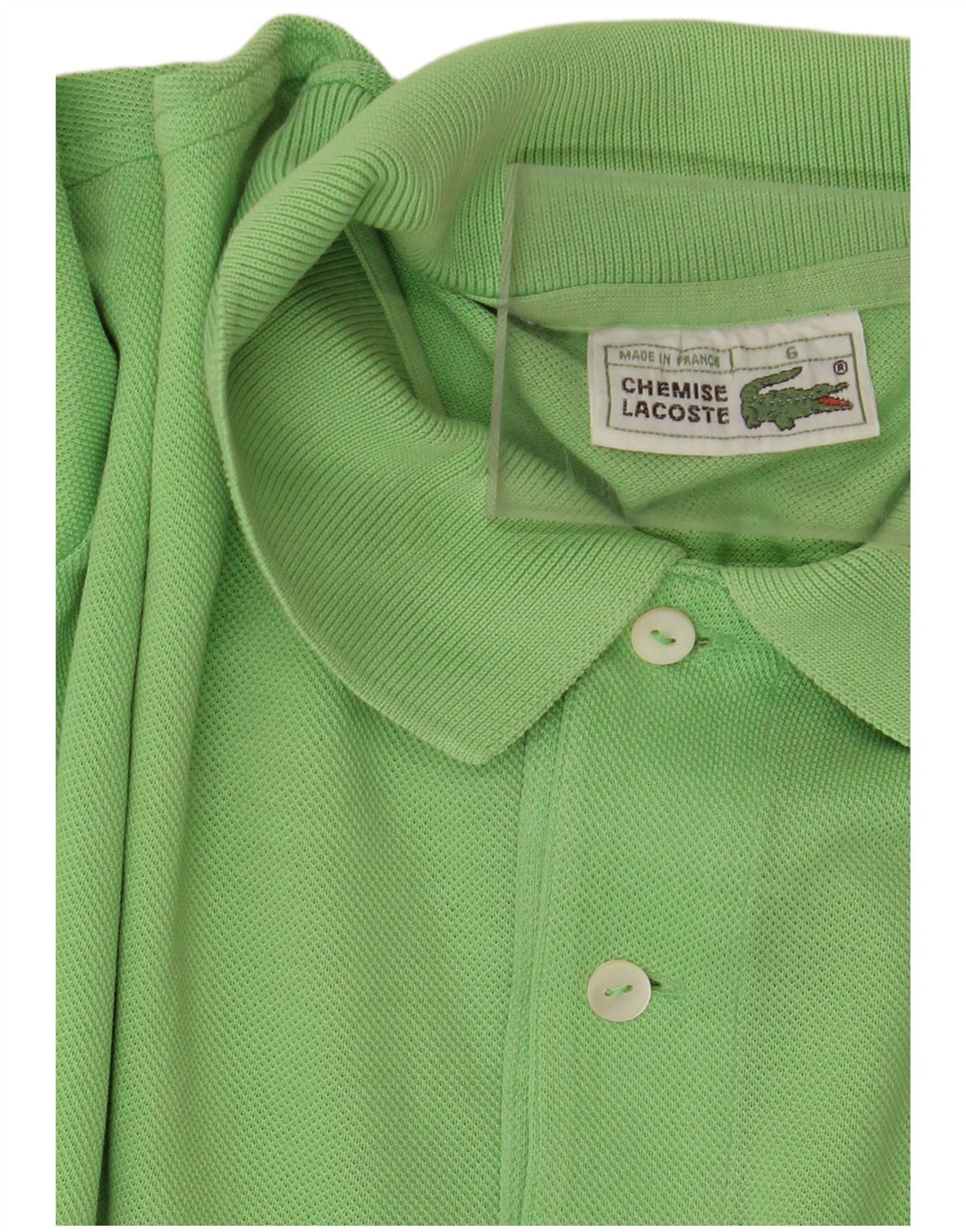 Polo Lacoste para hombre talla 6 grande algodón verde clásico