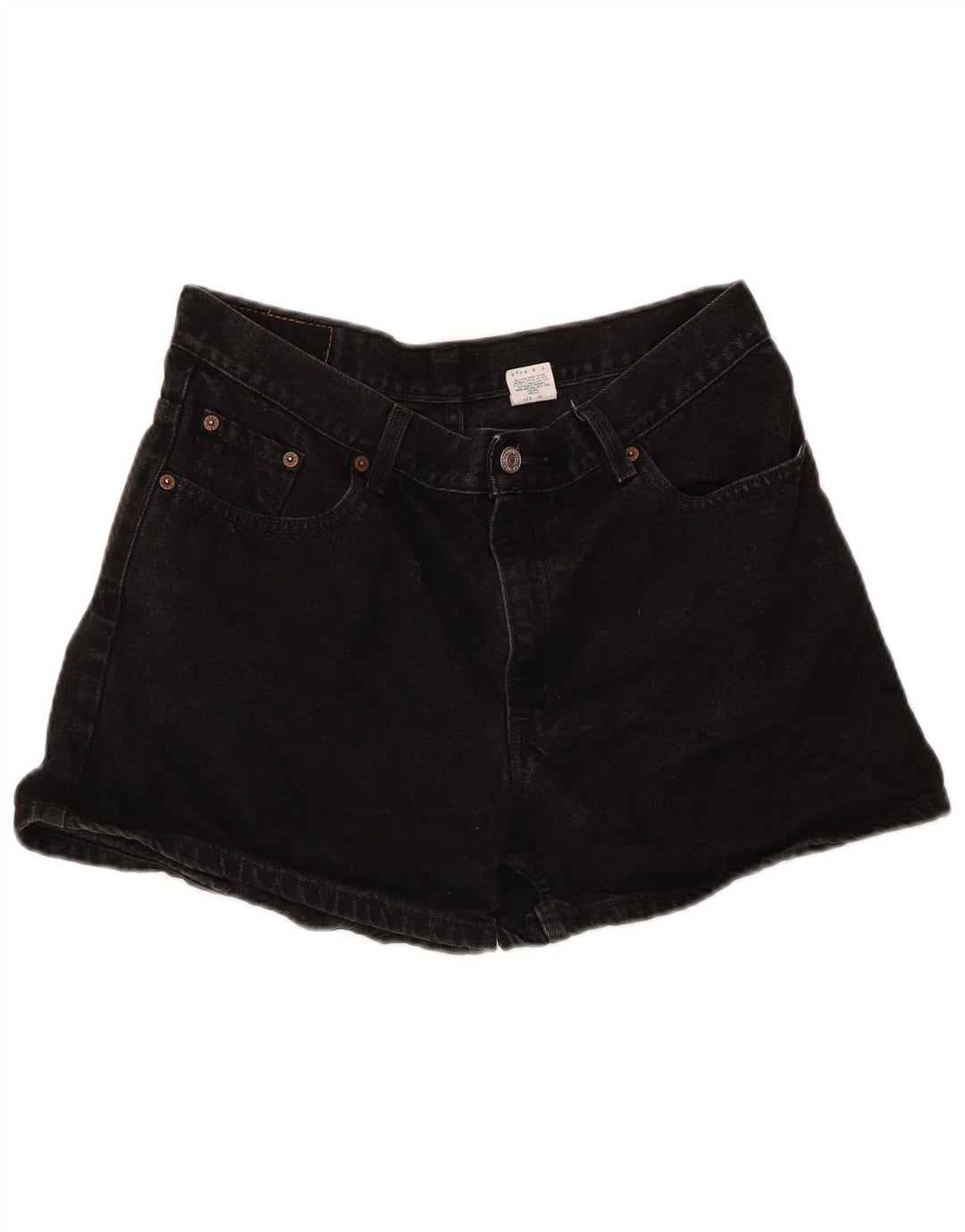 Levi's Pantalones cortos de mezclilla de talle alto para mujer Talla 13 Algodón negro grande