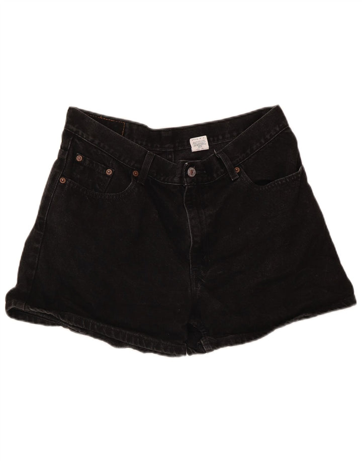 Levi's Pantalones cortos de mezclilla de talle alto para mujer Talla 13 Algodón negro grande