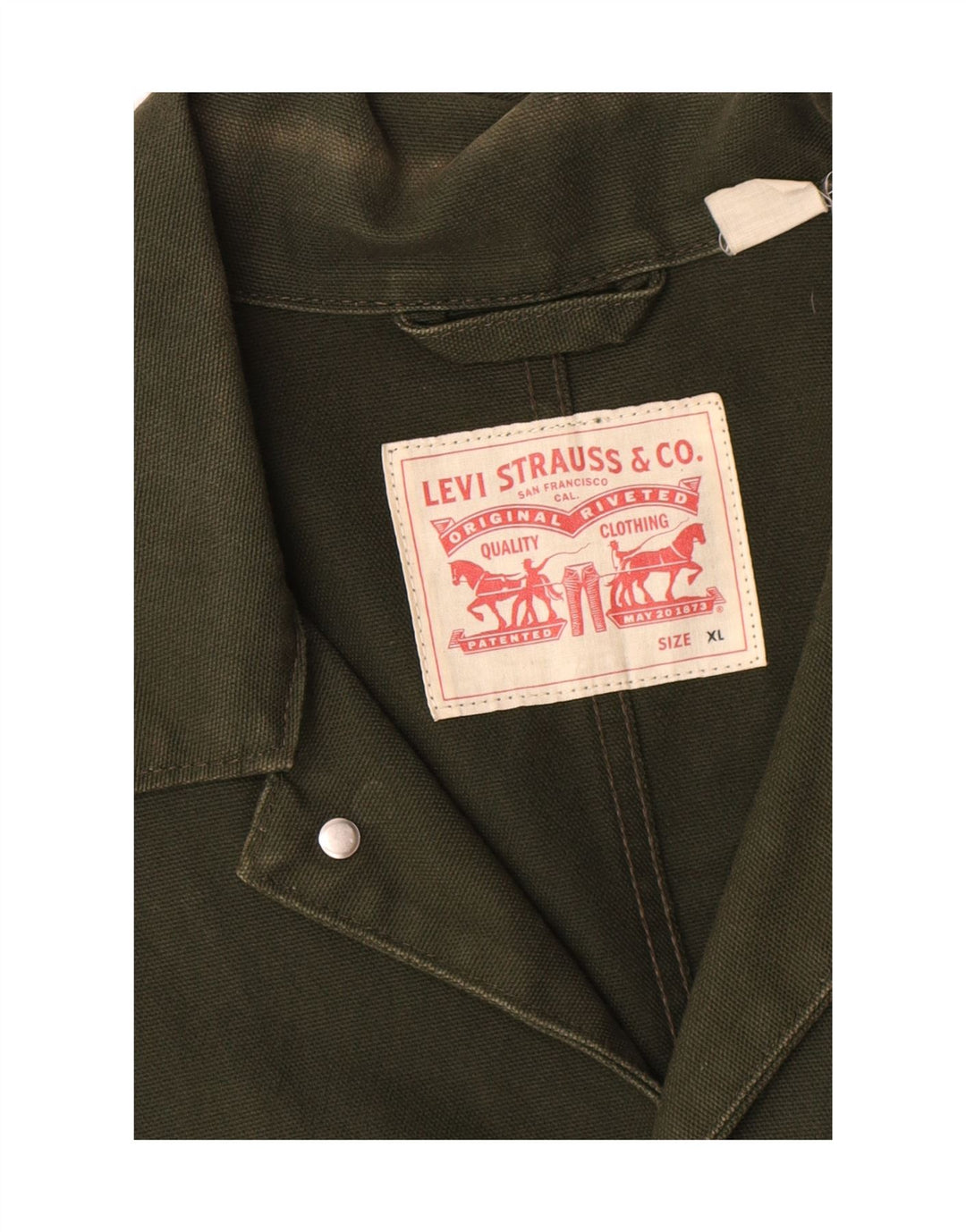 Levi's Chaqueta utilitaria para hombre UK 42 XL Algodón caqui