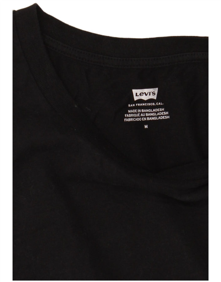 LEVI'S Camiseta para mujer Top UK 44 Mediano Negro
