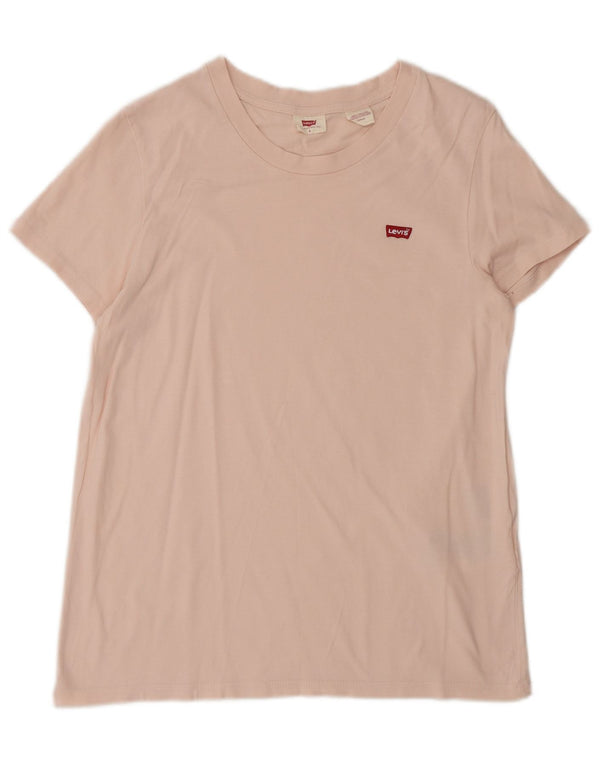 Levi's Camiseta para mujer Top UK 10 Small Pink Cotton