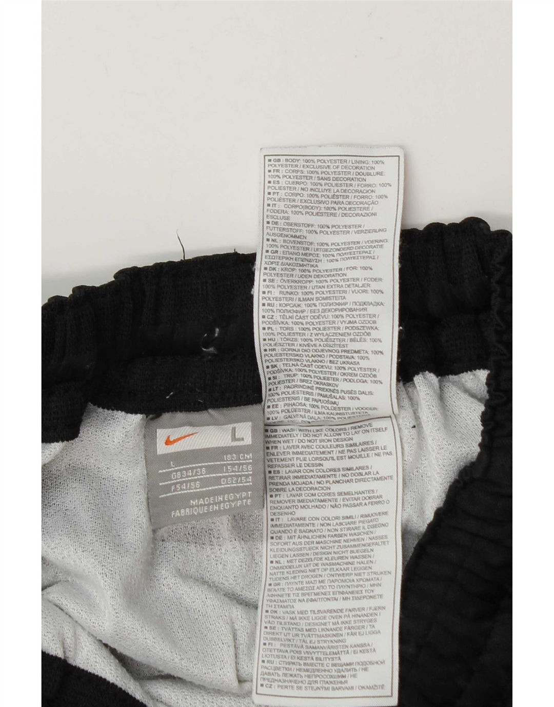 Nike - Pantalones cortos deportivos para hombre, talla grande, poliéster negro