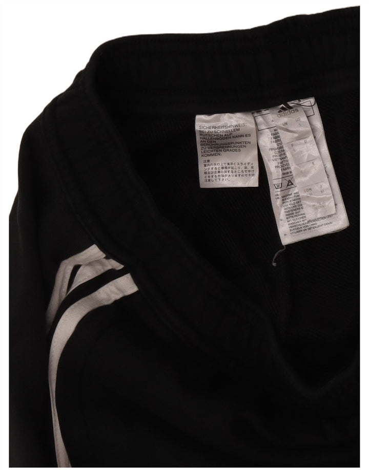 Adidas - Pantalón de chándal para hombre, talla pequeña, algodón negro